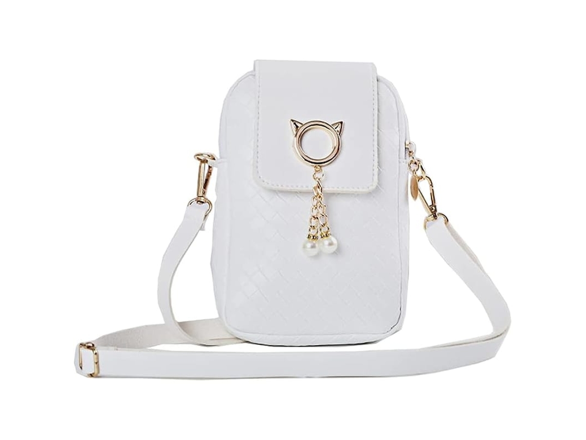 Bolsa Transversal Mini Feminina De Pu Para Celular Com Alça Ajustável Para Compras