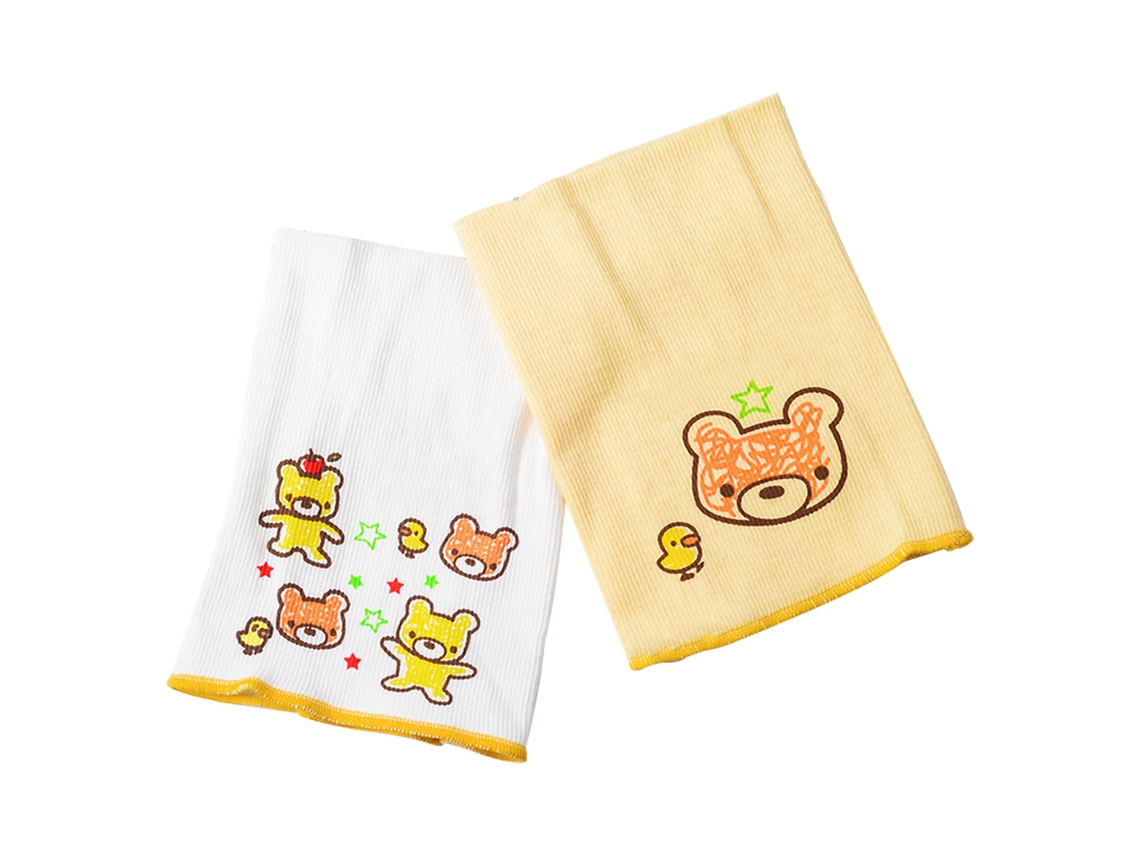 Mali envolvente para Barriga Bebê 2pcs Algodão Proteção Umbigo Padrão Urso Respirável