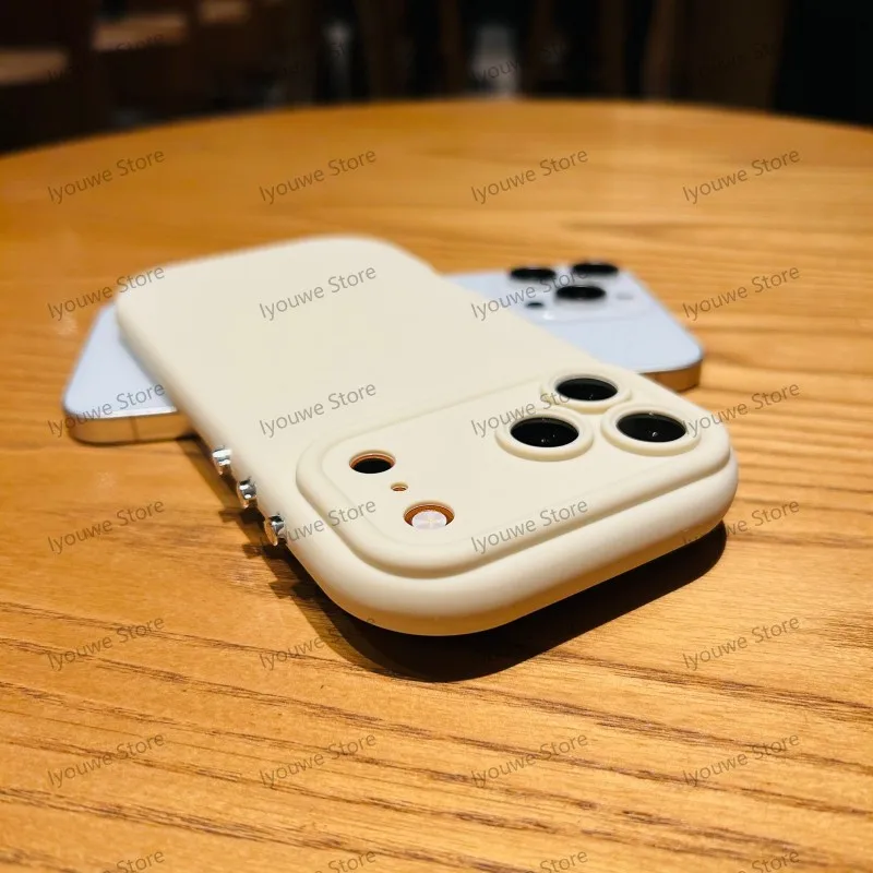 Capa De Silicone Líquido Macia (para Iphone 11 Branco) Com Proteção Para A Câmera E Borda Reforçada.