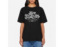 Rockinstone Bill And Ted World Tour Black Adult T-shirt Size:s