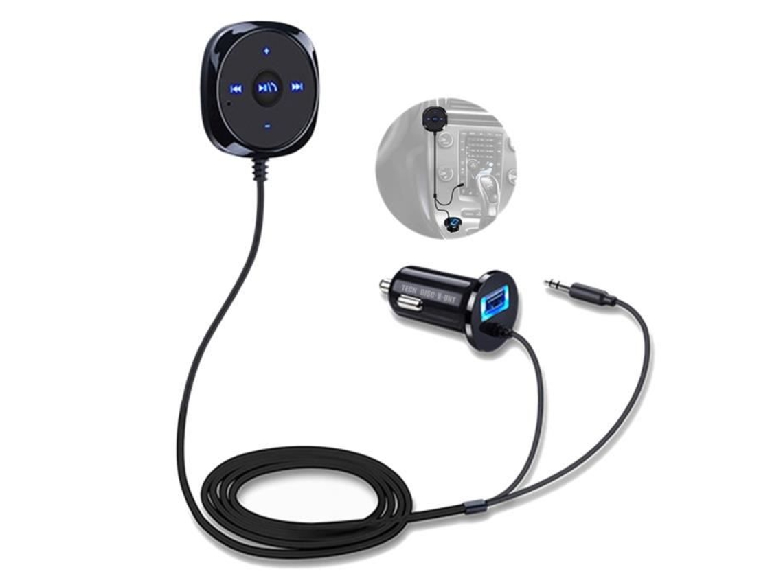 Transmissor FM TECH DISCOUNT Alta Compatibilidade Estereo (Mp3 - USB Handsfree -  Auricular)