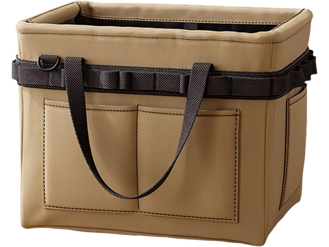 Bolsa para transporte de equipamentos de trabalho externos, ideal para técnicos e operadores, à base de polímero e alumínio.