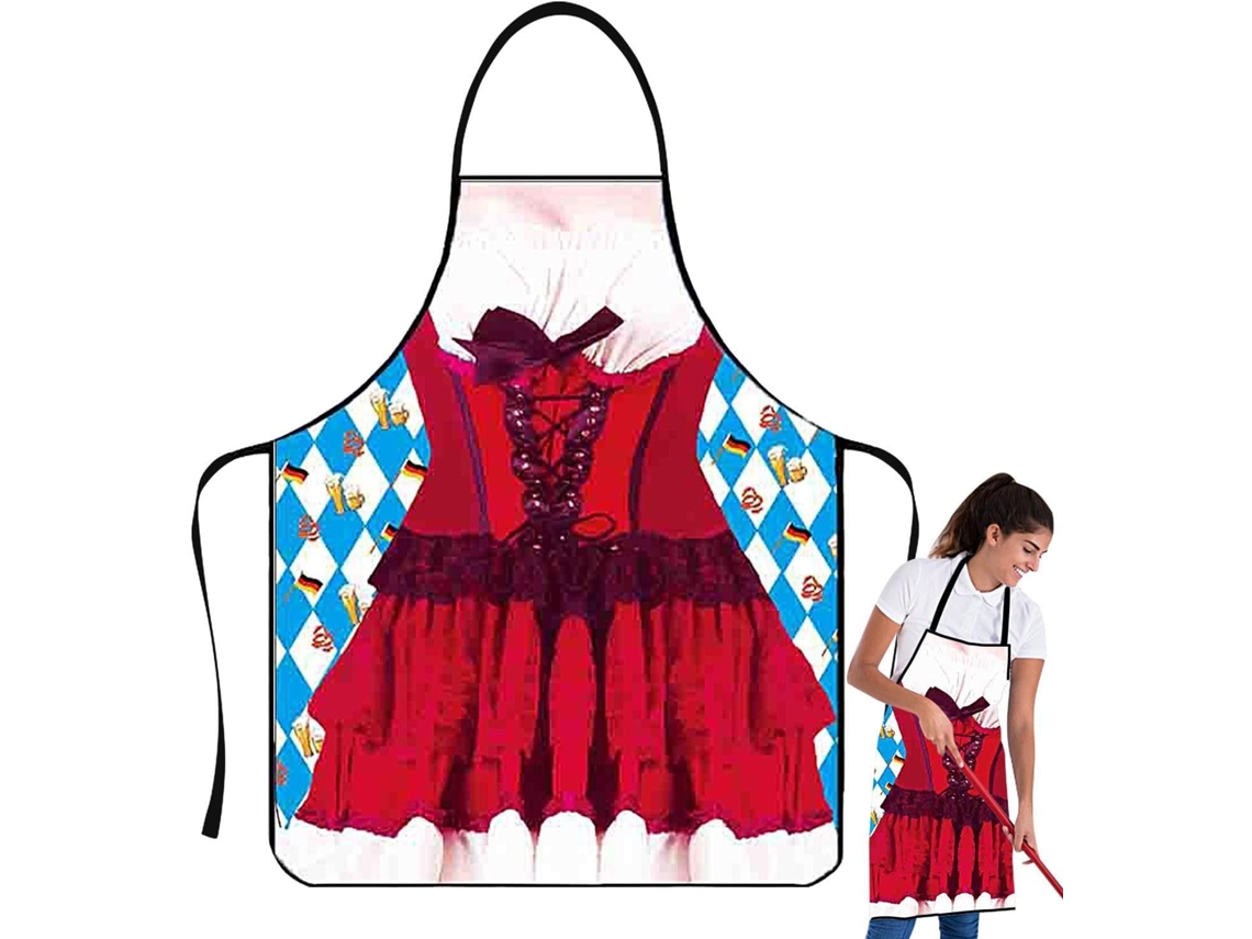 Avental De Festa Alemão, Dirndl Resistente A Óleo Para Oktoberfest, Para Mulheres.