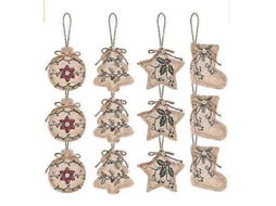 Enfeites De Natal De Estopa, Decorações Penduradas, Meias De Natal, Decorações Em Formato De Bola Para Festa De Natal Olysi Shop