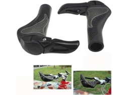 1 Par De Capas De Guidão Ergonômicas De Borracha Universal Para Bicicleta De Montanha Mtb (preto)