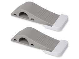 2 Batentes De Porta De Borracha Com Suporte, Proteção Segura E Resistente Para Os Dedos.