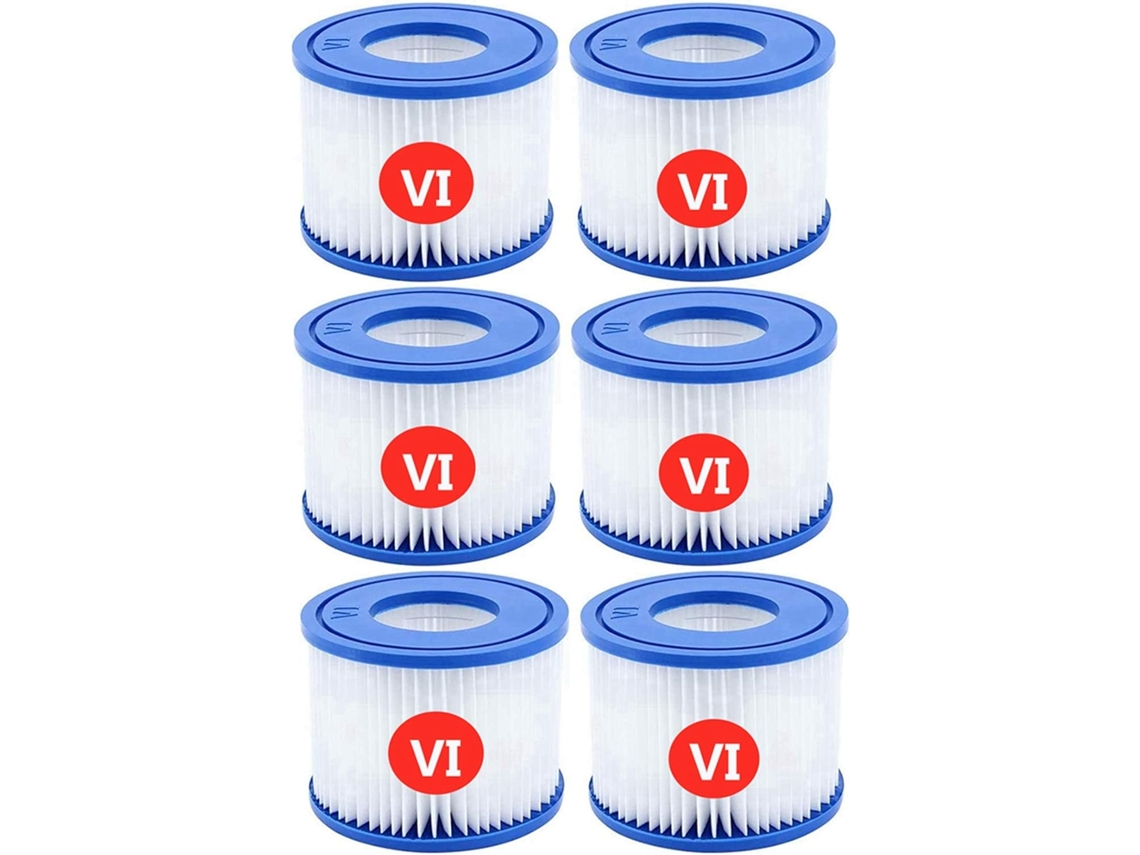 6 Peças de Cartucho de Filtro AQUAFORGE compatível com Lay z spa Bestway Saluspa Coleman 90352e