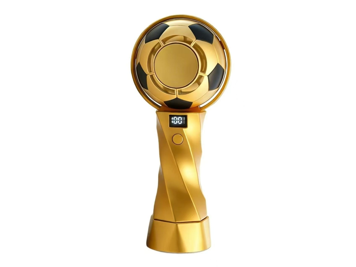Ventilador Portátil Usb Com Design De Bola De Futebol, Leve E Silencioso, Ideal Para Eventos Esportivos Copa Do Mundo, Ergonômico, Uso Di...