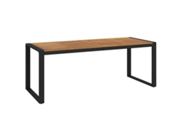 Garden Table, Garden Tables Vidaxl Marrom Madeira De Acácia (200 X 90 X 75 Cm)