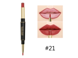 Lápiz Labial De Doble Cabeza Impermeable Y Lápiz Labial Mate De Larga Duración (21)