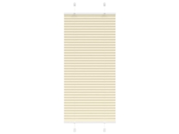 Vidaxl Creme Plissada Cega 65x100 Cm Largura Tecido 64,4 Cm Poliéster