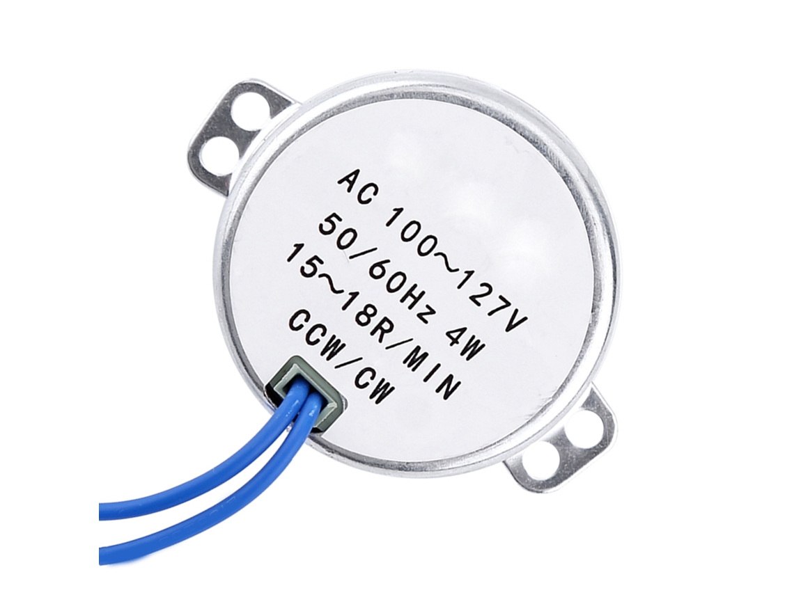 Motor de Engrenagem Síncrono Ac 100 127v 50/60hz