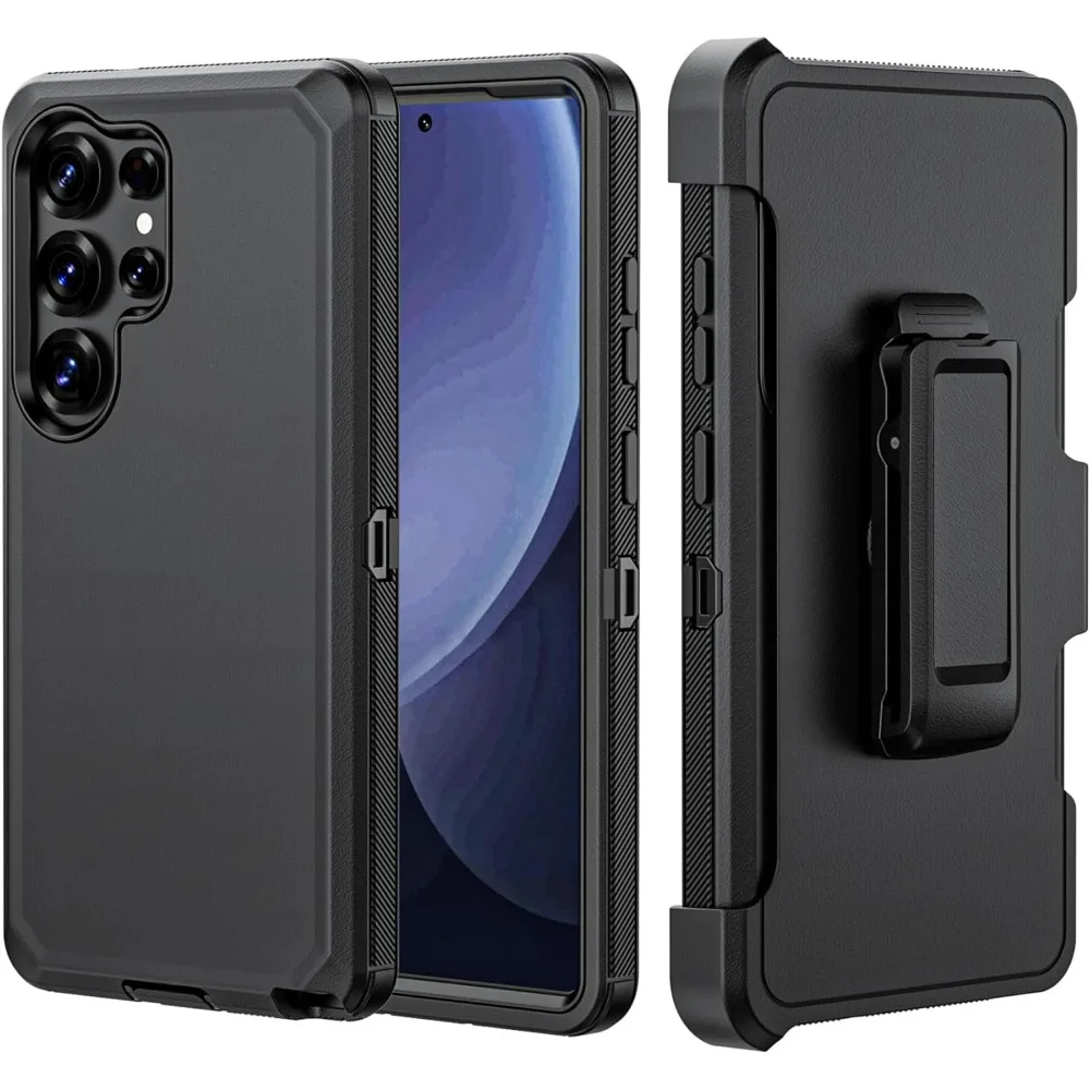 (preto, Galaxy S24 Ultra) Capa Magnética Magsafe 2 Em 1 Para Iphone, Proteção De Lente