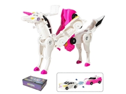 2026 coche de Juguete Transformable Unicornio 2 En 1 de 2025 para Niños Y Niñas Con Transformación Instantánea.