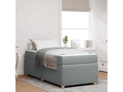 Vidaxl Estrutura Da Cama Cinzento-claro 80 X 200 Cm Tecido