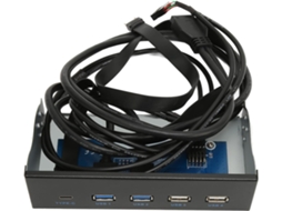 Painel Frontal Multimídia De 5,25 Polegadas Com Hub Usb 3.0