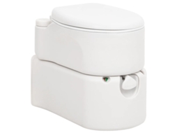 Vidaxl Sanita Integrada P/ Campismo 24+17 L Pead E Esmalte Branco