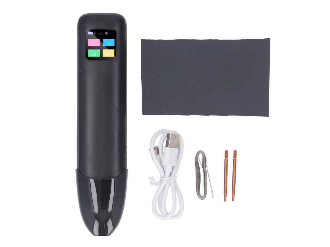 Soldador De Pontos Para Baterias Com Tela Colorida De 1.33 Polegadas Modos Automático/manual 99 Níveis De Potência