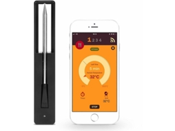 Sonda De Cozimento 100 Sem Fio, Termômetro Carne Conectado, Forno, Controle Temperatura, Longo Alcance, Conexão Wi Fi/bluetooth, Aquaforge
