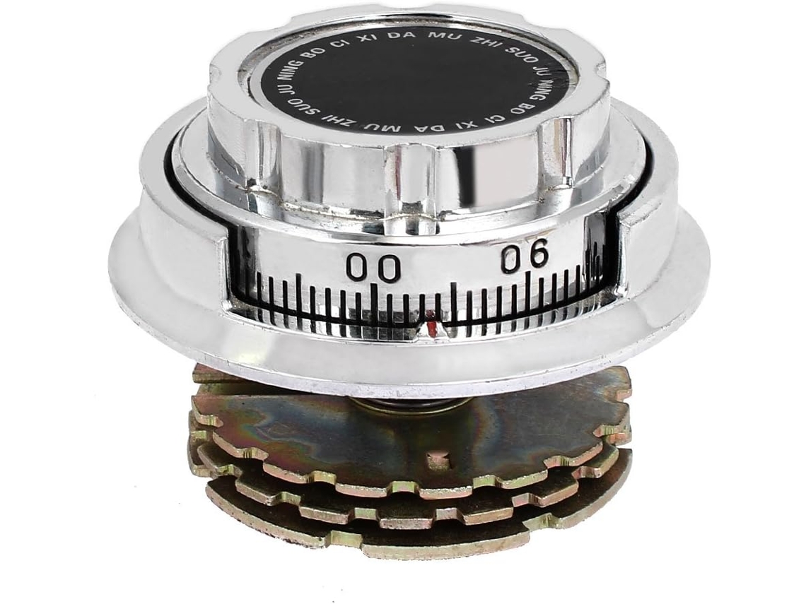 Fechadura de Disco Metálica Antirroubo com Código Numérico 92 Mm X 72 CHABERLU