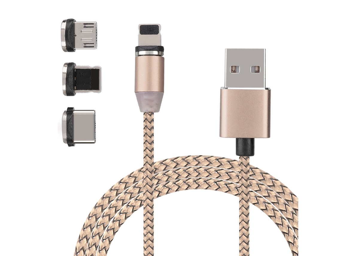 Cabo de Dados Magnético LAXISCREED 3 em 1 Fast Charging