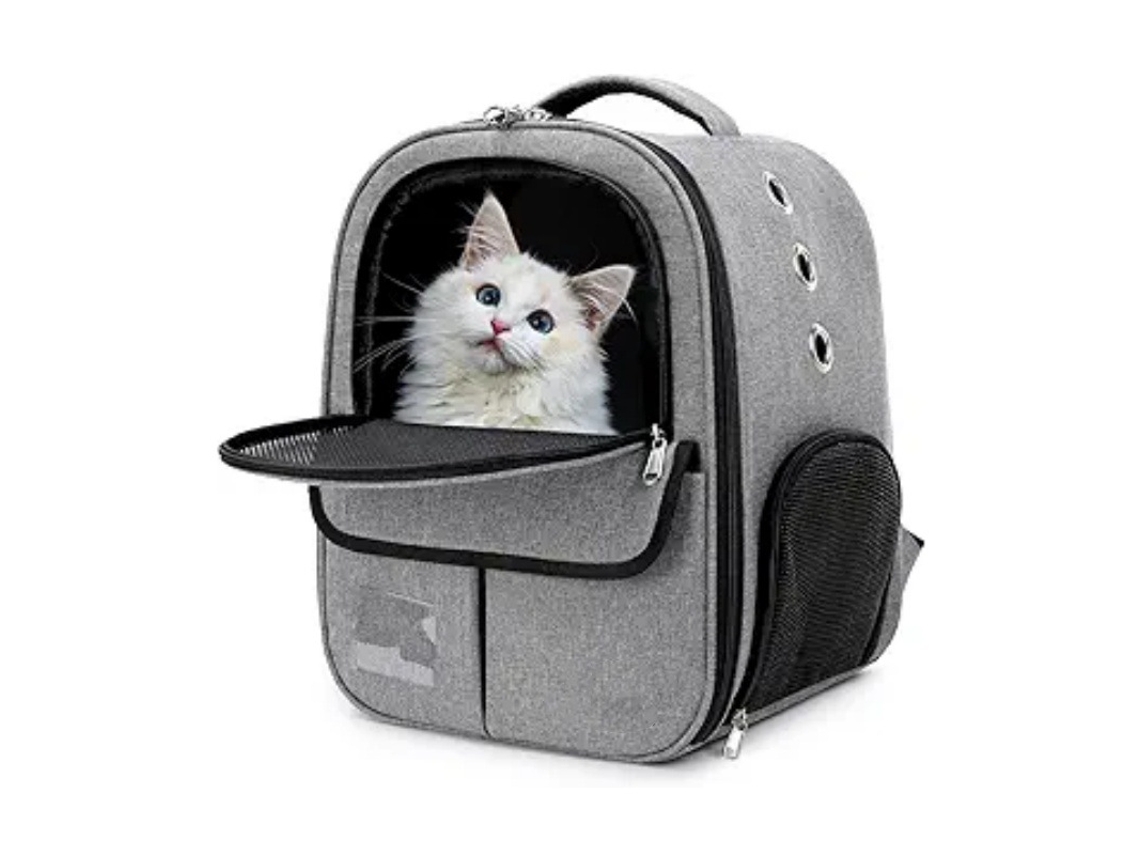 Mochila de Transporte para Cães e Gatos, Respirável, Frontal AQUAFORGE