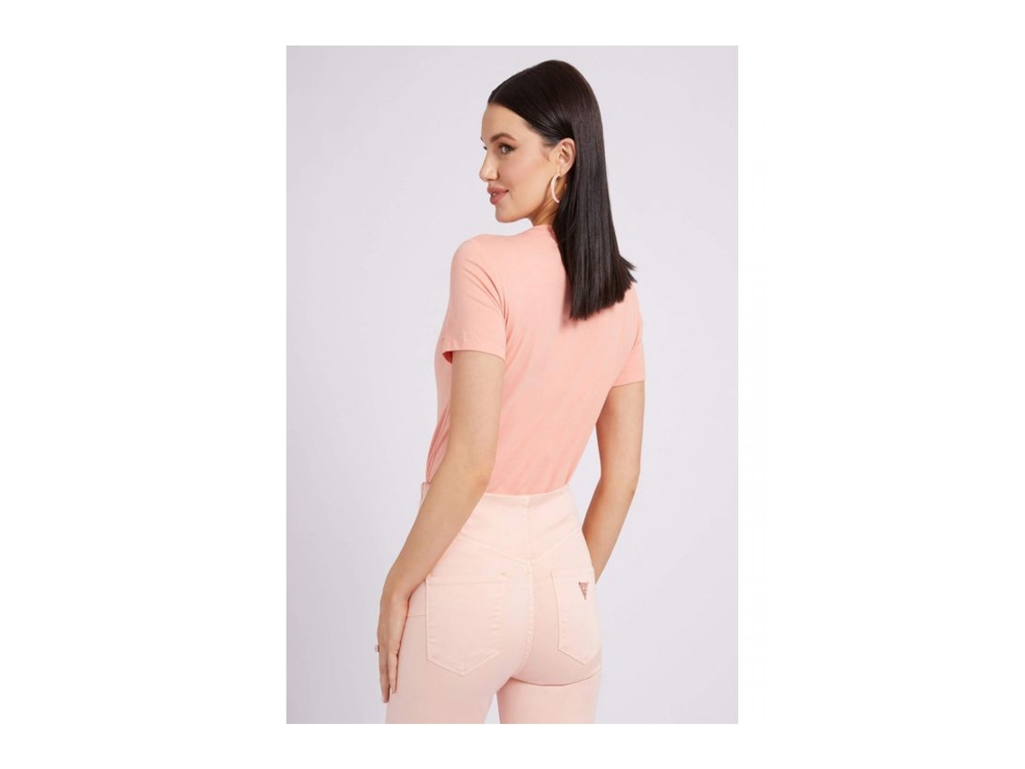 Blusa GUESS JEANS Algod o Mulher S Rosa Worten.pt