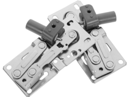 2 Dobradiças Basculantes Para Armário, Dobradiças De Ferro Com Amortecimento E Fechamento Suave Para Móveis, Prateadas