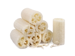 Conjunto 7 Esponjas De Lufa - Escova Corporal - Esponja De Banho - Limpeza Suave - Unissexo - Spa E Duche - 10 Cm - Bege