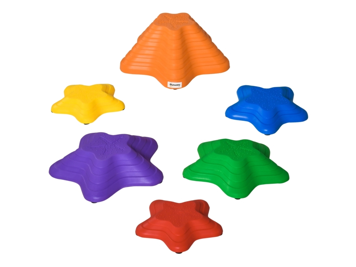 Pedras De Equilíbrio Para Crianças, Empilháveis, Antiderrapantes, 3 Tamanhos. Suporta 80 Kg, Interior/exterior