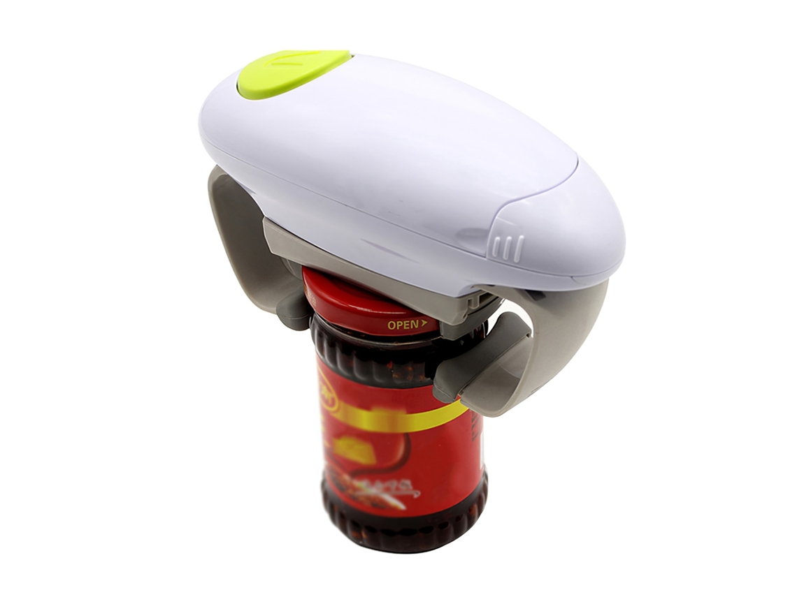 Lurelia Abridor De Latas Elétrico Automático, Borda Lisa Para Cozinha, Branco