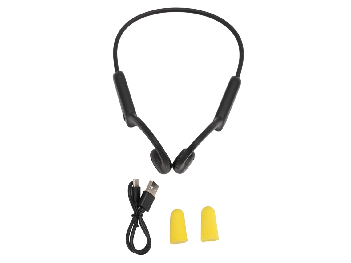Fone de Ouvido Sem Fio de Condução Óssea Bluetooth 5.3, Aberto, Resistente ao Suor, Outdoor | S/MARCA
