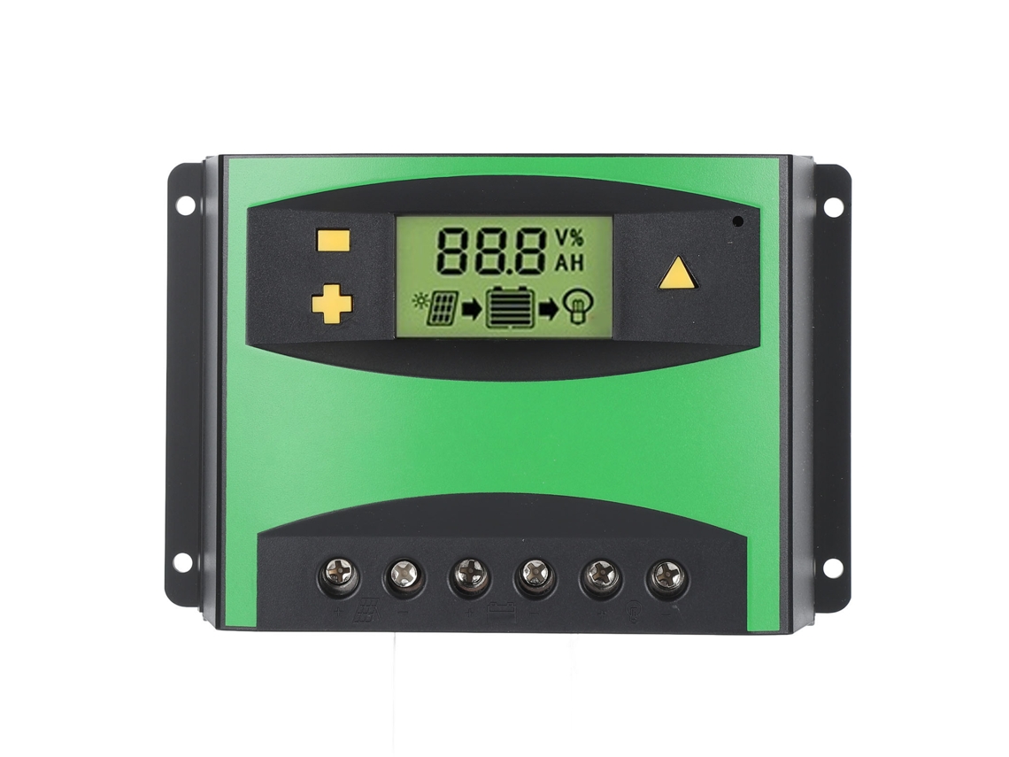 Controlador De Carga Solar 60a Pwm 12v24v Com Display Lcd E Proteção Inteligente De Bateria