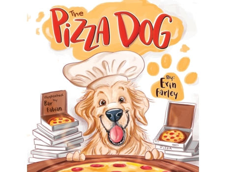 Livro The Pizza Dog de Erin Farley (Inglês)
