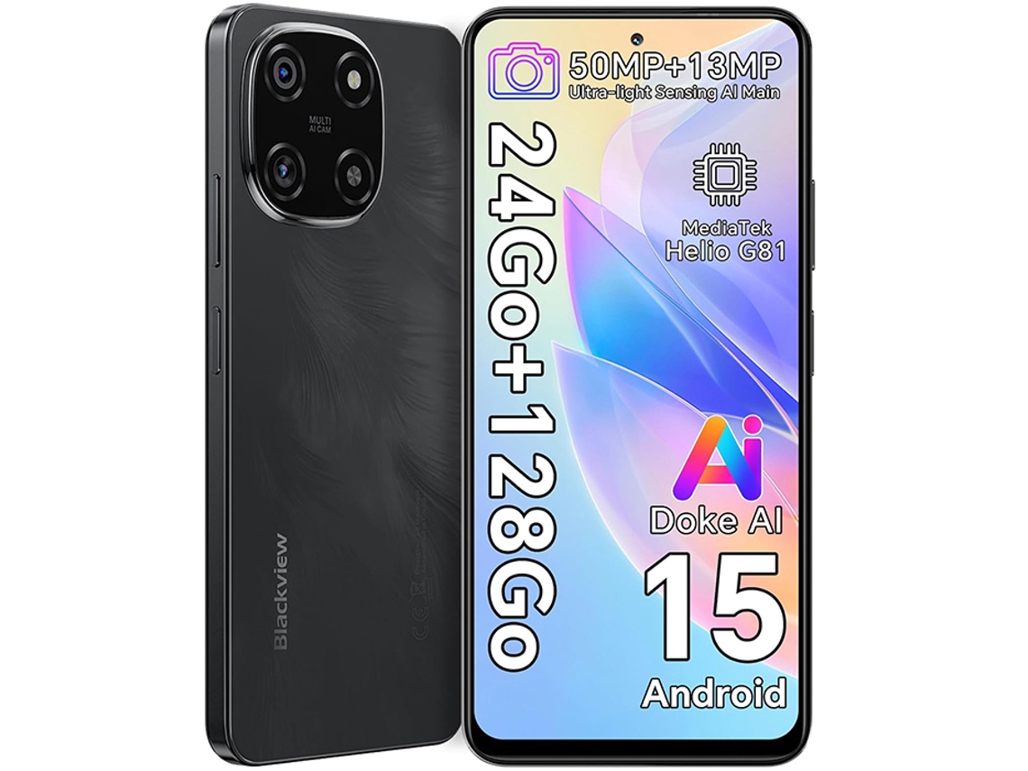 Smartphone BLACKVIEW COLOR 6 (6.67'' - 24 GB - 256 GB - Preto)