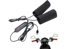 Luvas Aquecida para motociclismo, 3 níveis de temperatura, alimentação USB.