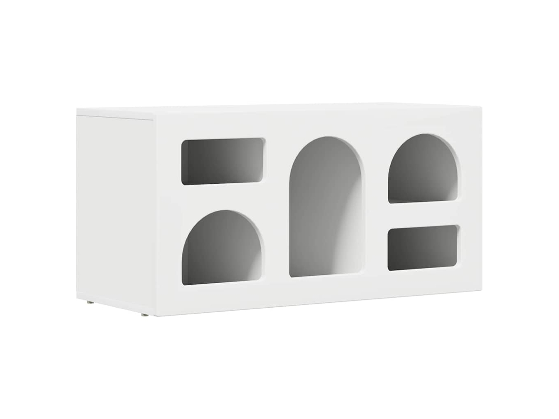 Gabinete para TV Branco em Madeira Processada MAISON EXCLUSIVE (80x35x40 cm)