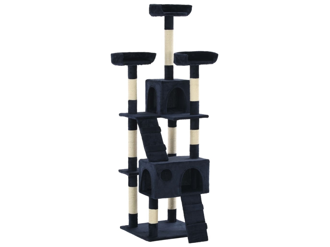 Vidaxl Árvore C/ Postes Arranhadores Sisal 170 Cm Azul