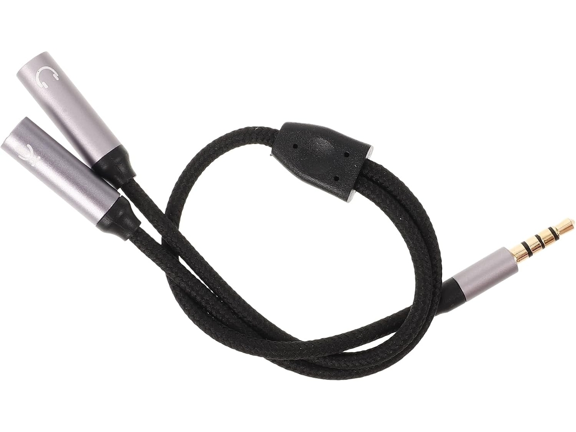 Cabo De Alto-falante Em Nylon E Cobre, Divisor De Microfone Auxiliar