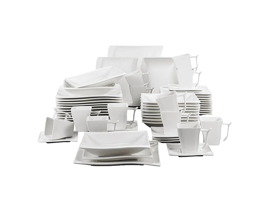 Conjunto De Louças, Design Elegante, Material Ecológico, 60-peças