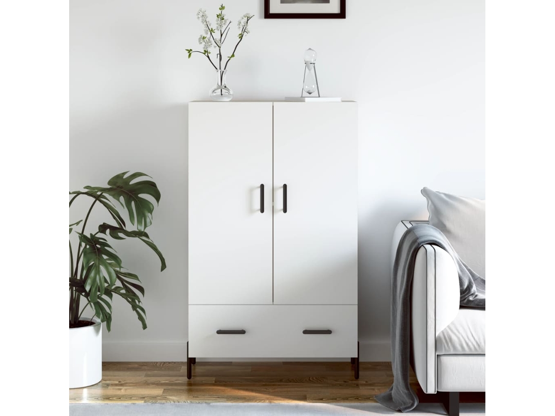 Aparador Alto 69,5x31x115 cm Derivados de Madera Blanco