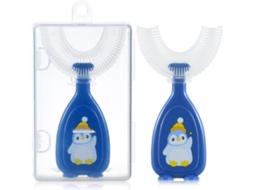 Escova de Dentes Infantil em Formato U , para Bebês e Crianças P Equenas, Limpeza Or GOKOCO (com Estojo)