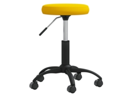 Massage Stool, Massage Stools Vidaxl Amarelo Veludo
