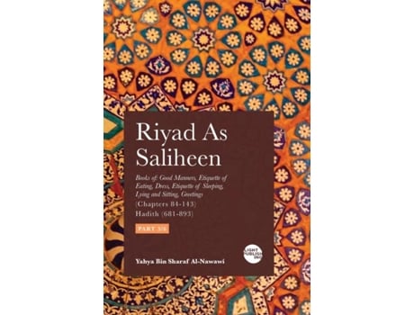 Livro Riyad As Saliheen Part 3 de Yahya Bin Sharaf Al-Nawawi (Inglês)