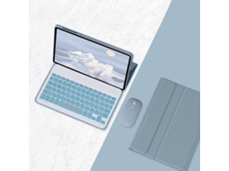 Capa Teclado para Lenovo Idea Tab 11 Polegadas com Retroiluminação RGB e Mouse Azul GERTIZ (2025 Tb336zu)