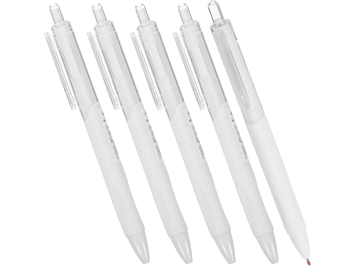 Conjunto De 5 Canetas Em Gel Magiclulu Com Mecanismo Botão, Tinta