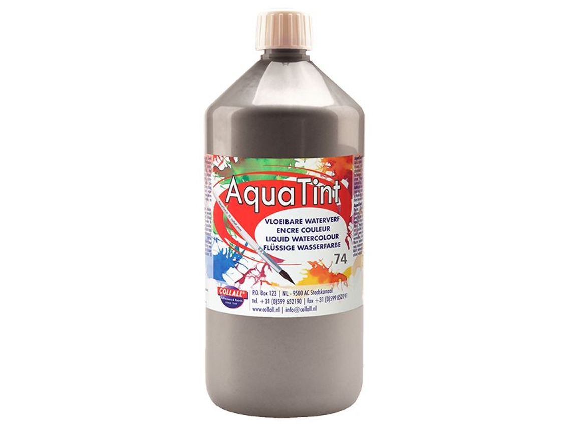 Tinta Para Artesanato Collall Aquarela Prata Ecoline Aquatint 1000ml