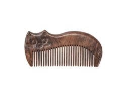 Peine De Sandalo Negro Africano Natural Para Mujer Hombre Dientes Anchos Finos Antiestático Desenredante Estructurado