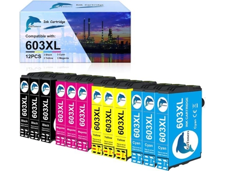Cartucho De Tinta Gotoners 603xl Compatível Pacote De 12 Alta Qualidade