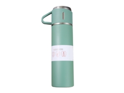 Garrafa Isolada Inoxidável 500ml 3 Tampas Verde